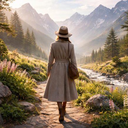 femme-marche-jardin-alpin-montagnes