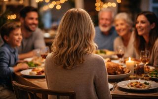 femme-blonde-table-famille-convivialité