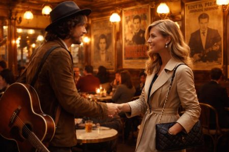 personnes-cafe-parisien-ambiance-retro