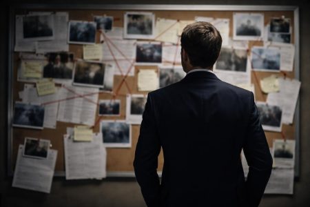 journaliste-costume-tableau-photos-notes