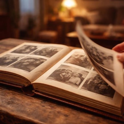 album-photo-famille-noir-blanc-salon