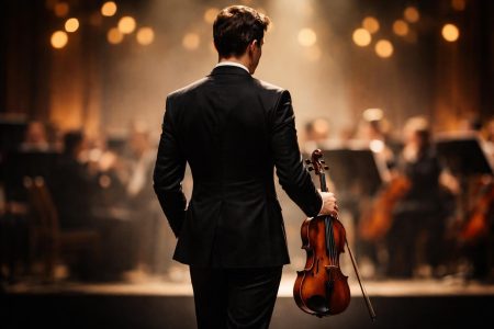 homme-costume-violon-scene-orchestre