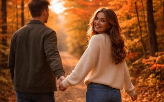 femme-marche-sentier-automne-arbres