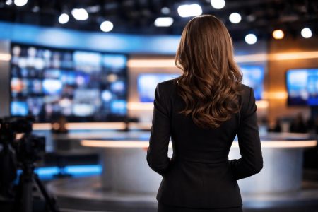 femme-dos-studio-television-elegante